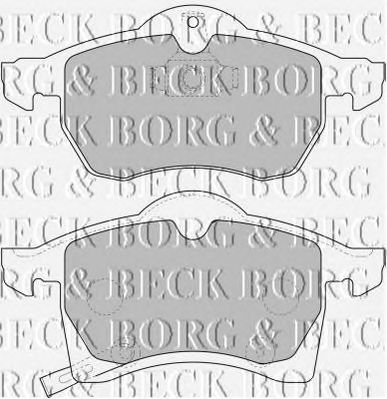 BORG & BECK bbp1612 -  Комплект тормозных колодок, дисковый тормоз
